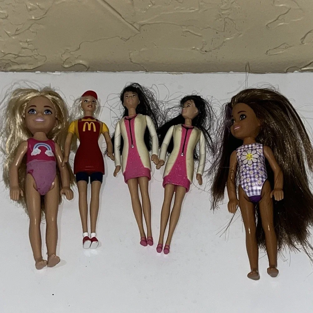 Lot of 5 Vintage Barbie McDonald's‎ Happy Meal Toys Dolls
